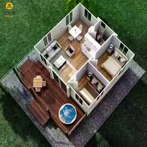 20ft 40ft Double Wing Folding Prefabricated Container House