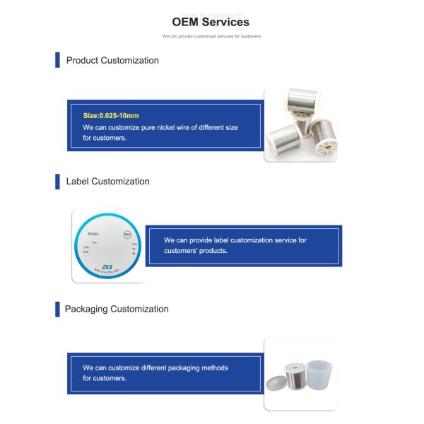 Top Quality Np2 Np1 Pure Nickel Wire Used In Electric Apparatus