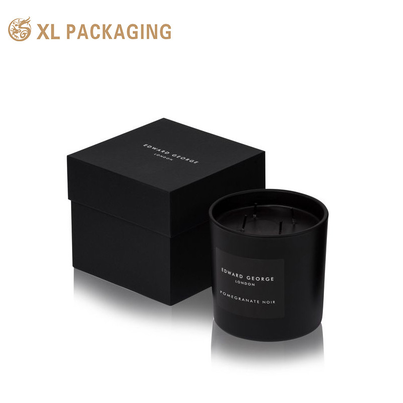 XL Packaging Custom Packaging Box Factory Custom Kraft Candle Packaging Box With Lid And Base Rigid Gift Candle Boxes With Paper Tray