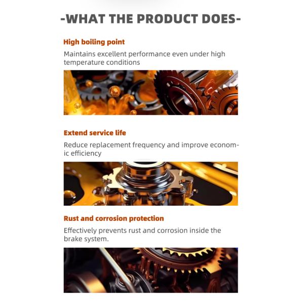 High Performance Synthetic Brake Fluid DOT4 Plus Compatible With HZY4