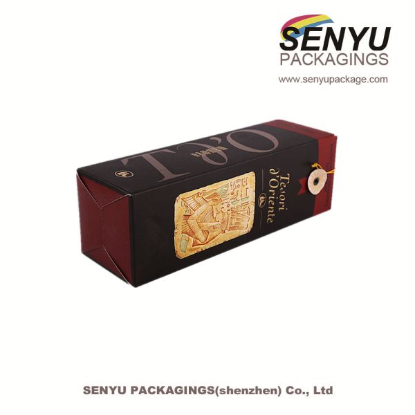 Flat Wine Vodka Bottle Ring Seal Gift Packing Box