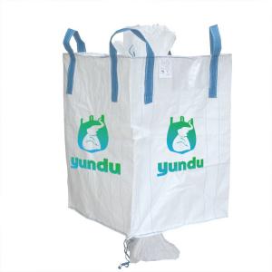 China 1500kg 90*90*120cm Ton BagJumbo Bag FIBC Bulk Bag Duffle Top Spout Bottom For Animal Feeds Fertilizer on sale