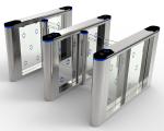 Electric Transparent Swing Turnstile Gate access control 600mm width