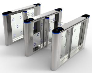 Buy cheap Electric Transparent Swing Turnstile Gate access control 600mm width product