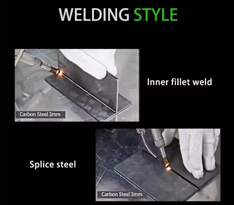 Welding mode Manual Handheld 1000w 1500w 2000w 5mm Stainless Steel Fiber Laser Welding and 3 In1 Laser Cleaning Machine