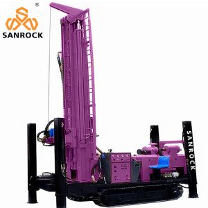 China Hydraulic Borehole Crawler Water Well Drill Rig 400m Depth Portable Water Drilling Rigs on sale