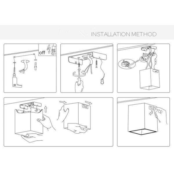 25w 30w Square LED Spotlight Indoor Work Light Trimless COB Surface Mounted