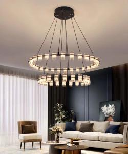 Buy cheap LED Indoor Decorative Crystal Chandelier Modern Light Luxury Hotel Pendant Lamp 40W 52W 66W 92W 120W175W product