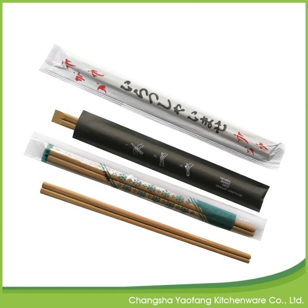 Customized Chinese Moso Bamboo Disposable Chopsticks 20cm Natural Color Tensoge