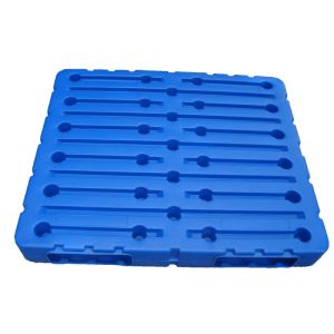China Four Entry Industrial Plastic Pallet Portable Rackable Plastic Pallets on sale