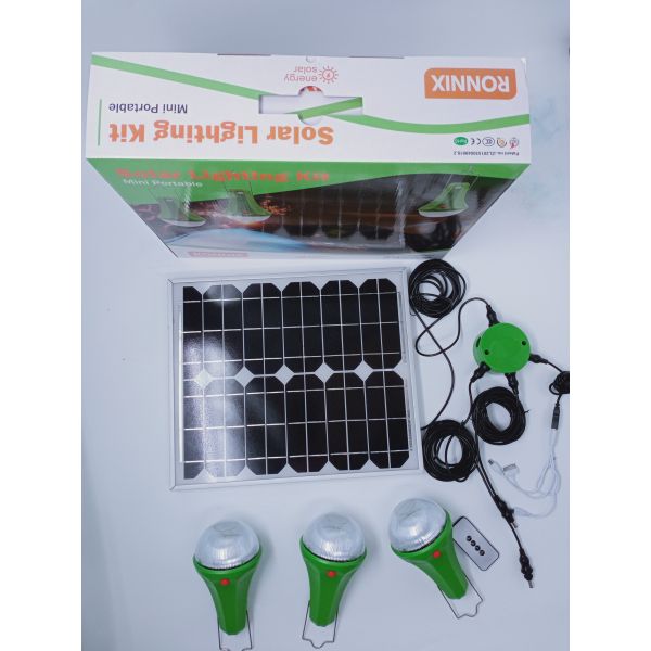Orange 3PCS Solar Powered Lights For Home Featuring Button Switch Indoor