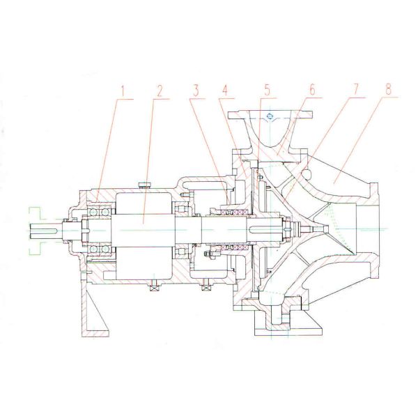 Agricultural Irrigation Non Clog Centrifugal Pump With Back Open Door Structure