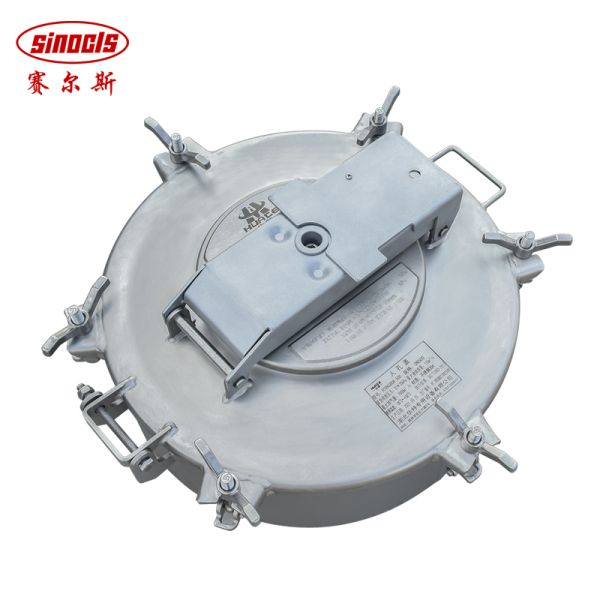 Stainless Steel Six-Claw Quick-Open Explosion-Proof Manhole Cover for Fuel Tanker Working Voltage / ODM Customized Support