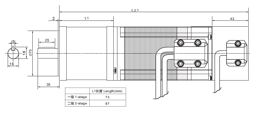 NEMA34 86mm 2phase closed loop stepper motor with planetary gearbox and permanent magnet brake
