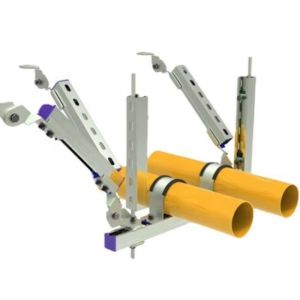 Buy cheap Electro Galvanized 4 Way Seismic Bracing Fittings Seismic Hangers product