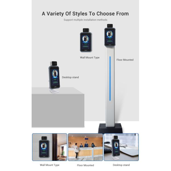 Indoor 2.5M Facial Recognition Attendance Machine With LINUX Operating System