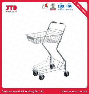 Buy cheap 120kg 180L Metal Shopping Trolley ISO Double Basket In Convenience Store product