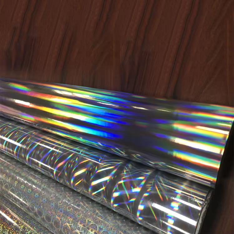 Metallized BOPP Holographic Wet Lamination Film Water Based Adhesive Diverse