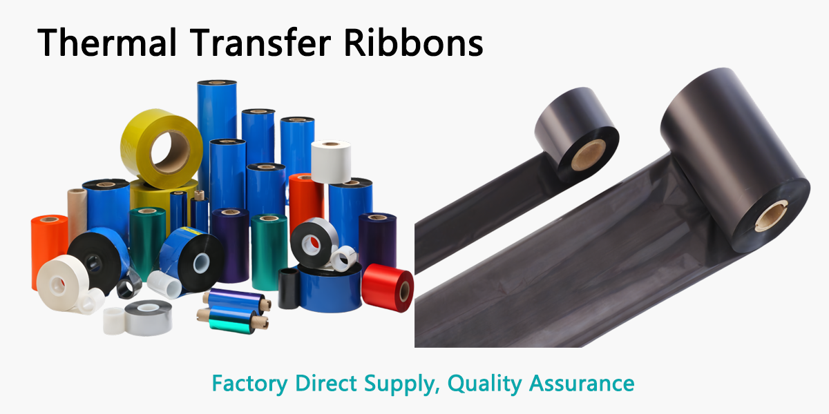 Wax Resin Black Thermal Transfer Ribbon 600 Meters For Label Printing