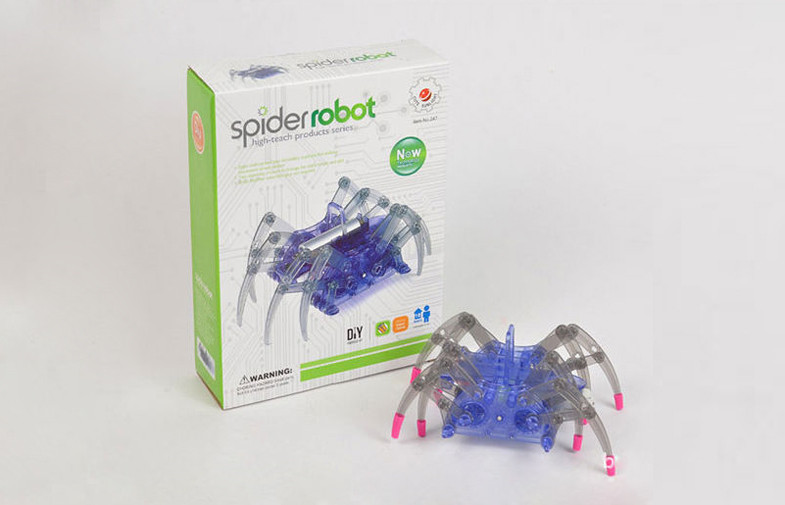 Buy cheap Blue Intelligent Spider Robot DIY Educational Toys For Kids product