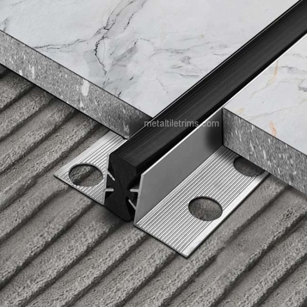 Buy cheap Black Rubber Insert Expansion Joint Profile Aluminum 6063 Material product