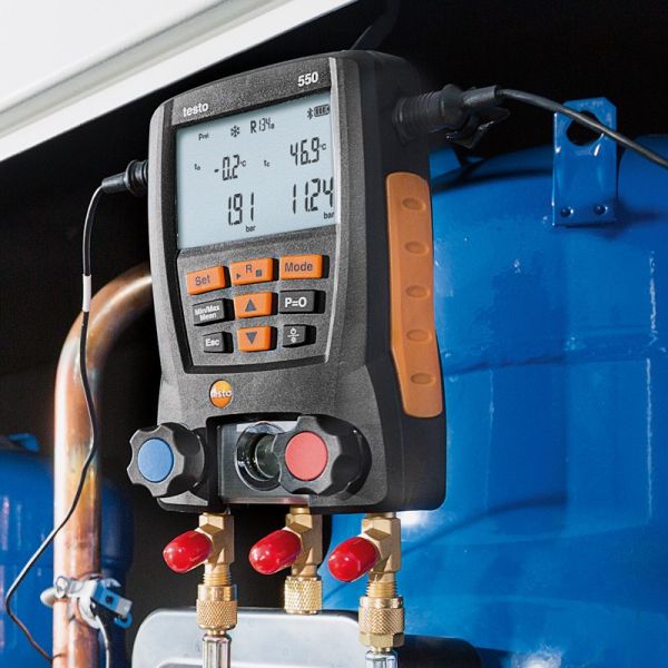 Electronic Refrigerant Temperature Tester Digital Manifold Kit With Bluetooth Support