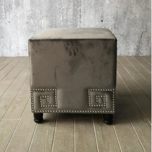 Square Bedroom Fabric Bench , Folding Ottoman Bench Seat
