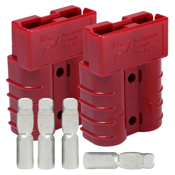 SB50 50A Forklift Battery Charger Connector Plug , Red Anderson Powerpole Outlet