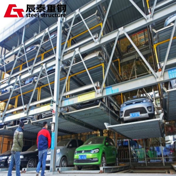 Prefabricated Three Dimensional Garage , Metal Parking Garage Building