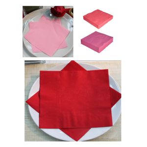 17gsm Lime Green Paper Napkin , OEM 2ply Luncheon Paper Napkins