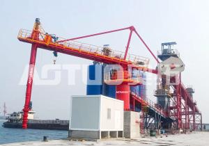 Buy cheap Professional Fixed Screw Reclaim Ship Unloader Clinker Unloading Operations product