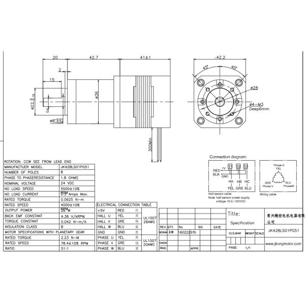 4000RPM Planetary Gear Motor 12V With Ratio 3.71 Delta Winding Type