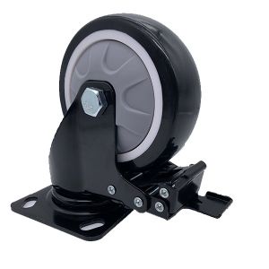 China 6 Inch Polyurethane Locking Swivel Caster Wheels on sale