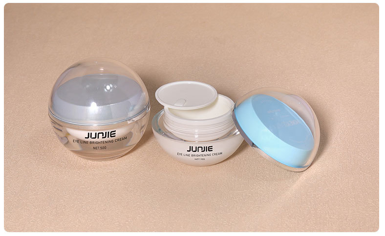 Customized Ball Shaped Skincare Jars Plastic 20g 30g 50g Eye Cream Face Cream Eye Gel Moisturizer Jar