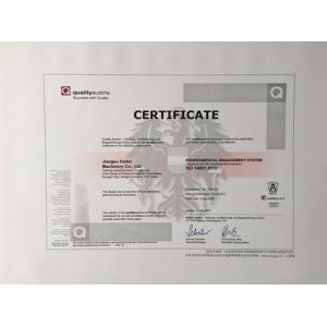 JIANGSU HAITEL MACHINERY CO.,LTD Certifications