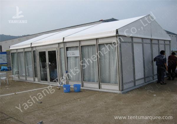Quality White Lining Decorated Special Event Tents / Transparent Glass Wall Tents For Outdoor Events for sale