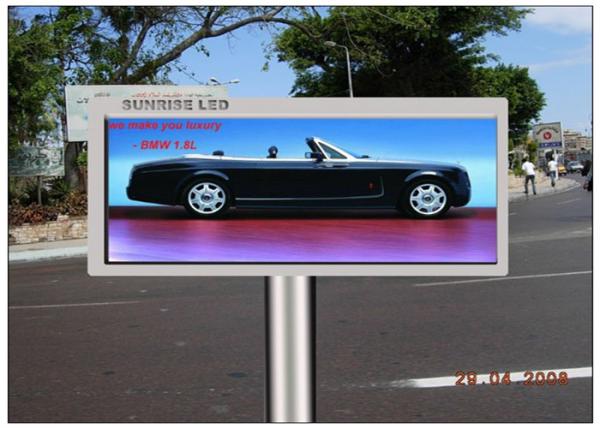 Advertising Transparent LED Screen , CE 16mm Pitch Pixel Electronic Display Board