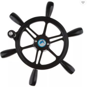 Buy cheap 380mm 10FT Aluminum Steering Wheel , 15 Inch Boat Steering Wheel product