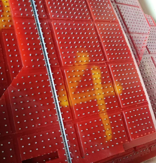 Rotaty Table Anti Slip Mat For Oil Drilling Accept Customized Polyurethane Material