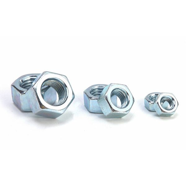 Zinc Plated Steel DIN934 Hexagon Nuts Low Strength Hex Nuts to Supply