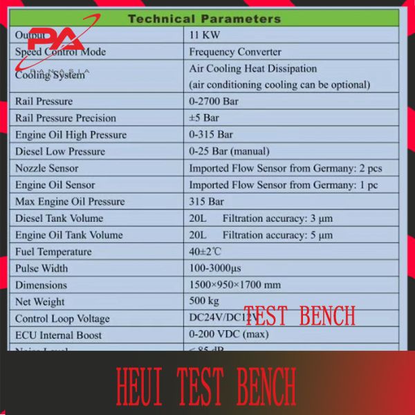 ISO9001 JZ805 Heui Common Rail Diesel Test Bench