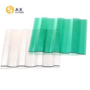 Buy cheap Impact Resistant 4mm Transparent Corrugated Polycarbonate Sheet product