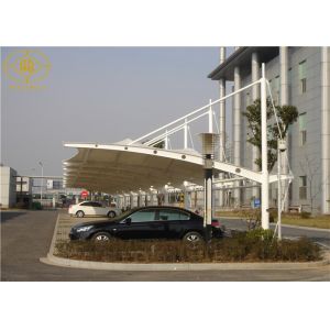 Heat Resistant Car Parking Shade Q235 Steel Structure Environmental Recyclable