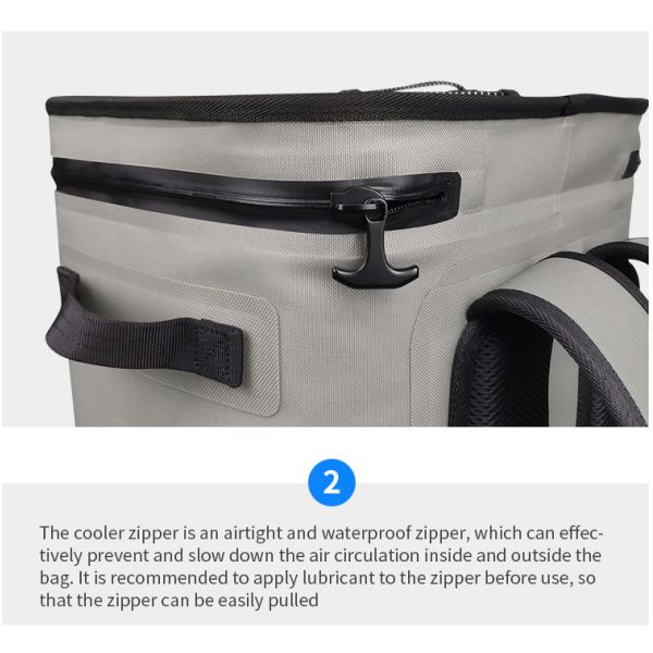 Customized Soft Cooler Backpack Water Resistant For Camping