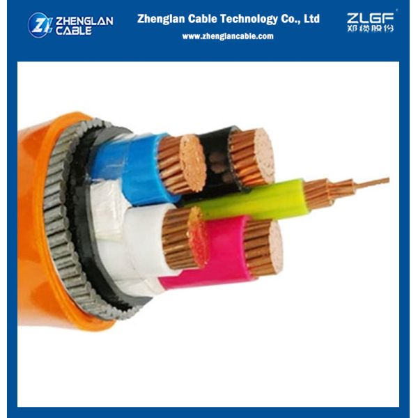 IEC 60502 Approval N2XH Low Smoke Zero Halogen Power Cable Four Cores XLPE Insulated