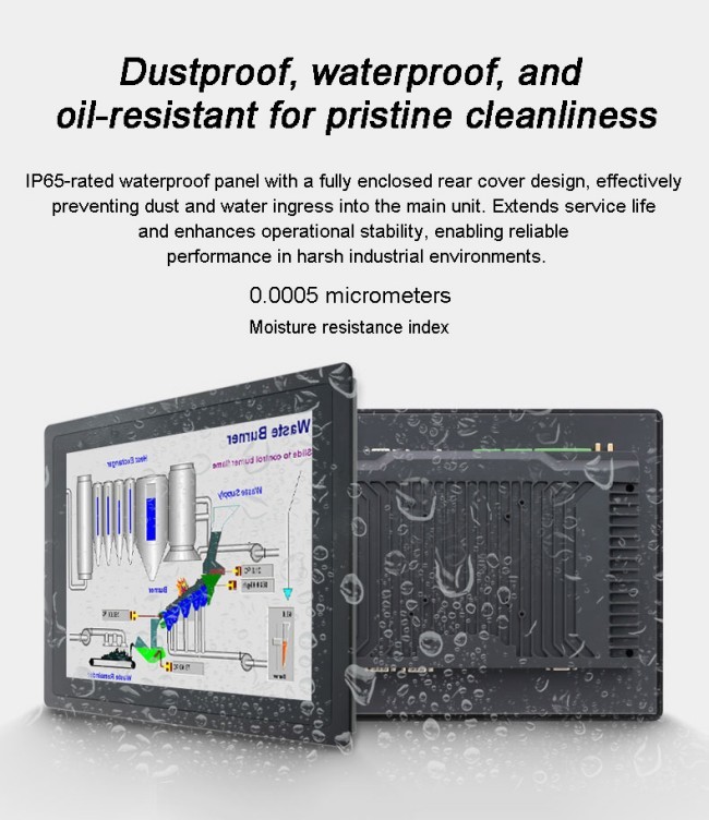 Aluminum Alloy case Ip65 Capacitive Touch Display Lcd Flat Screen Full hd Embedded Industrial Computer Customization With Rj45 and Rs232 Ports