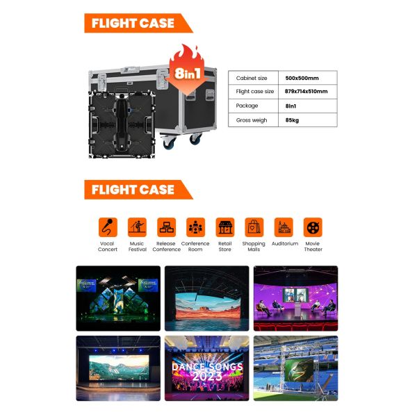 7680Hz P2.976 Wall Video Display for Stage Church Concert Events Pantalla Indoor Outdoor Rental LED Screen for Rent