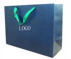 Buy cheap Custom Made with Logo Luxury Printed Paper Shopping Bags with Ribbon Handles product
