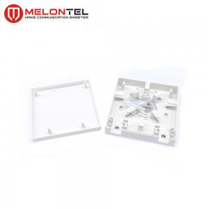 Buy cheap White Plastic Fiber Access Terminal  , 2 Port  Fiber Optic Wall Outlet MT1042 product