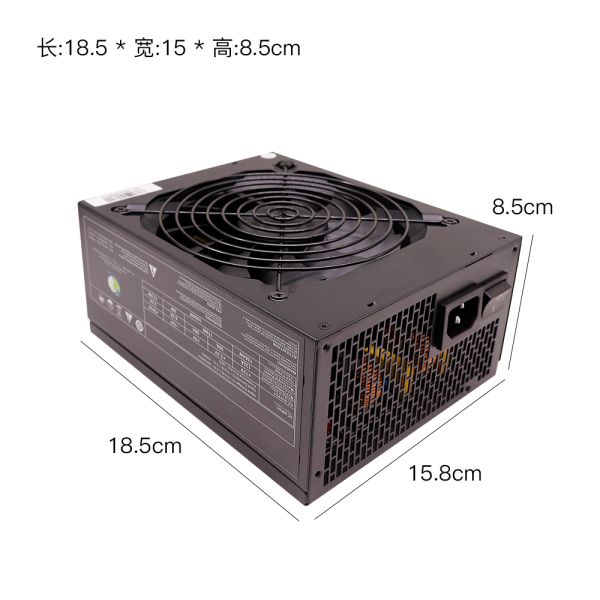 power supply 12v Input Voltage 110-220V Output Current 130A PC main desktop power supply 1600W silent energy for computer case